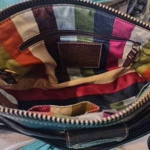 Coach 65th Anniversary Legacy Limited Edition leather shoulder/hand bag w/pocket